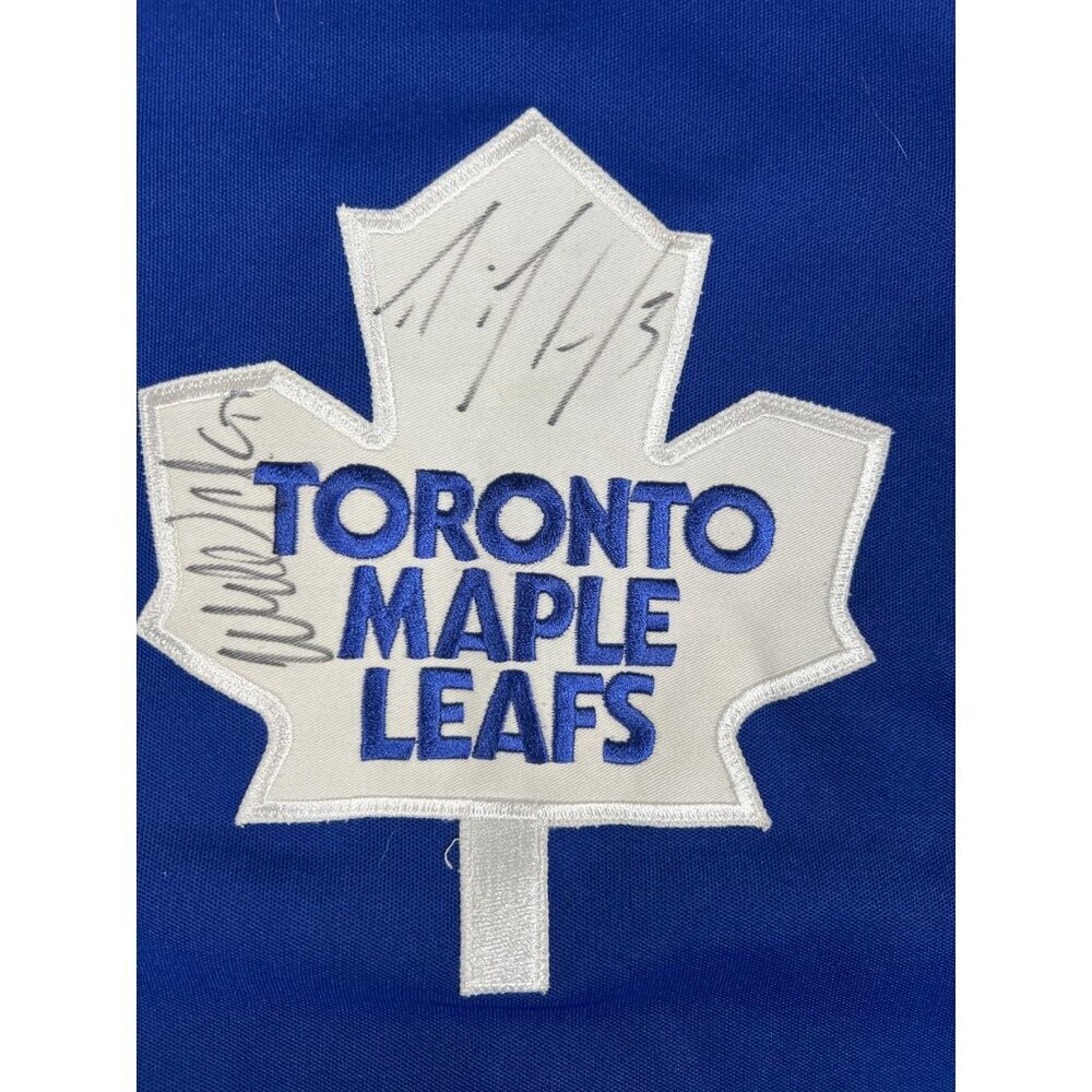 Toronto Maple Leafs Signed Jersey 56 Wendel Clark & Nazem Kadri Autographed Blue - Picture 4 of 12
